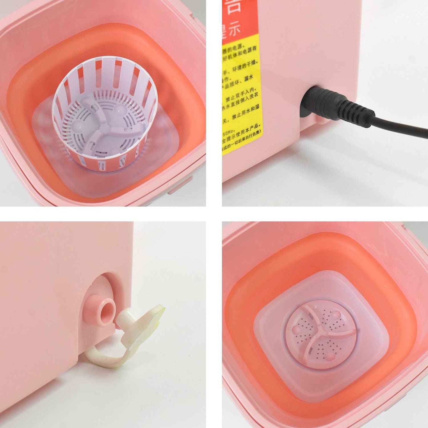Portable Washing Machine Foldable Washer And Dryer Combo (1 Set Mix Color) - BeSh Deals®