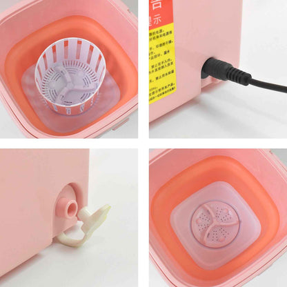 Portable Washing Machine Foldable Washer And Dryer Combo (1 Set Mix Color) - BeSh Deals®