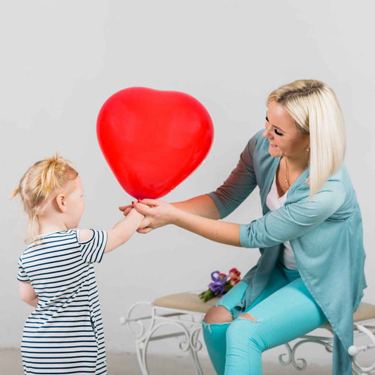 8891 Heart Shaped Balloons Kinds Of Rainbow Party Latex Balloons For Birthdayanniversaryvalentinesweddingengagement Party Decoration Multicolor (20 Pcs Set)