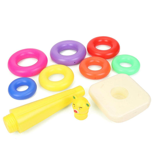 8016 Plastic Baby Kids Teddy Stacking Ring Jumbo Stack Up Educational Toy 7pc - Best Deals at BeSh Deals®