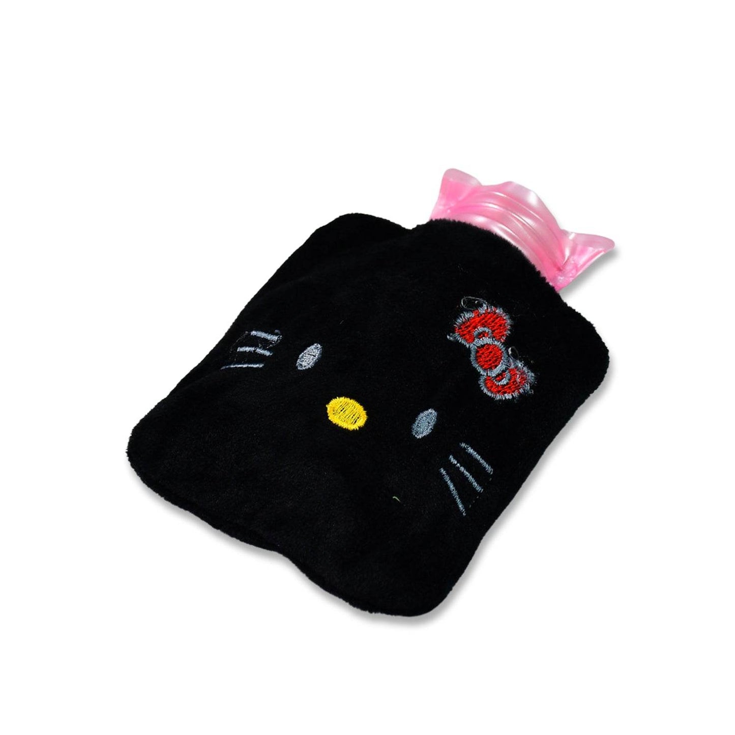 6513 Black Hello Kitty Small Hot Water Bag With Cover For Pain Relief Neck Shoulder Pain And Hand Feet Warmer Menstrual Cramps. - Best Deals at BeSh Deals®