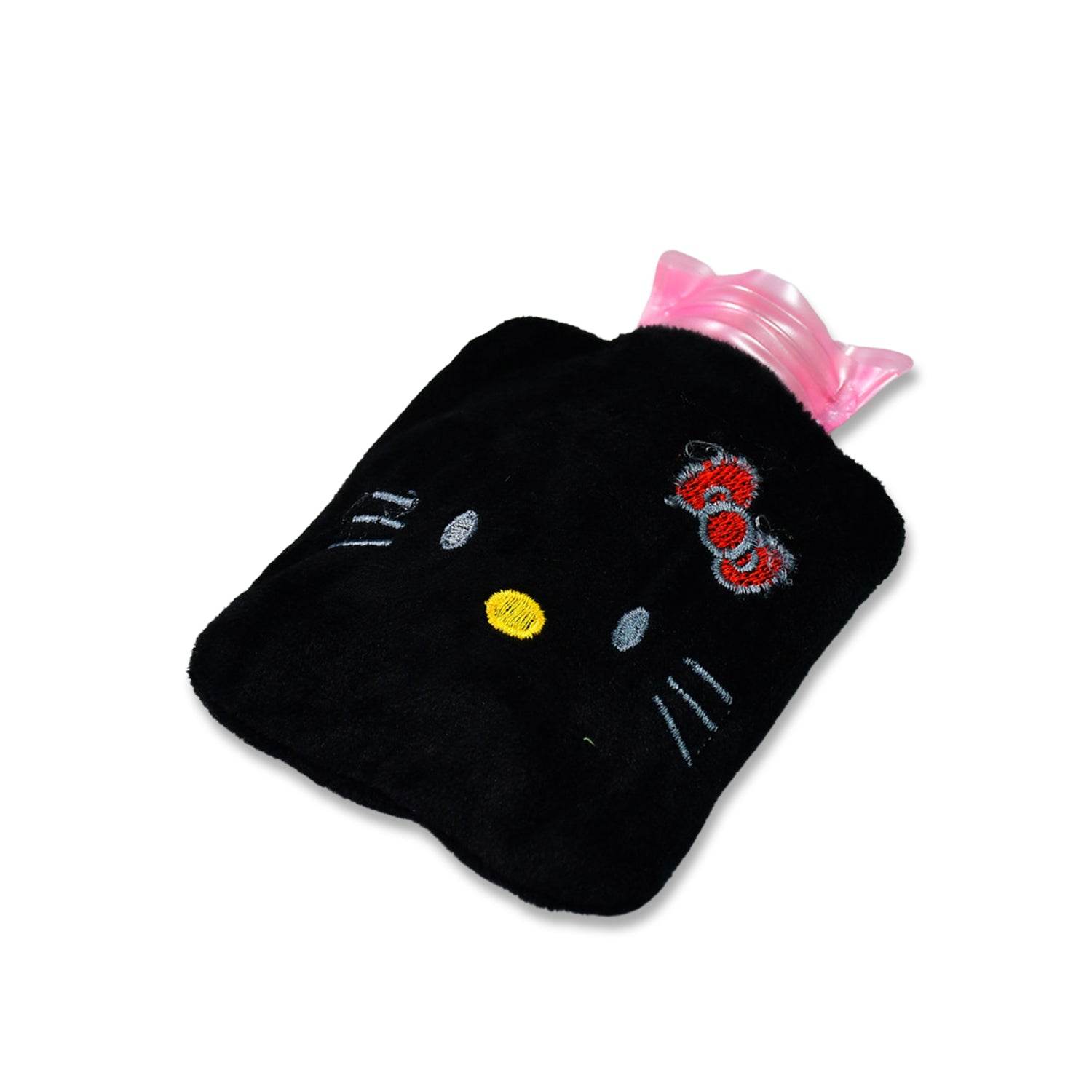 6513 Black Hello Kitty Small Hot Water Bag With Cover For Pain Relief Neck Shoulder Pain And Hand Feet Warmer Menstrual Cramps. - Best Deals at BeSh Deals®