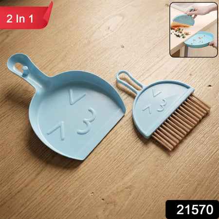 2-in-1 Mini Cleaning Dustpan  Hand Brush Set (1 Set)