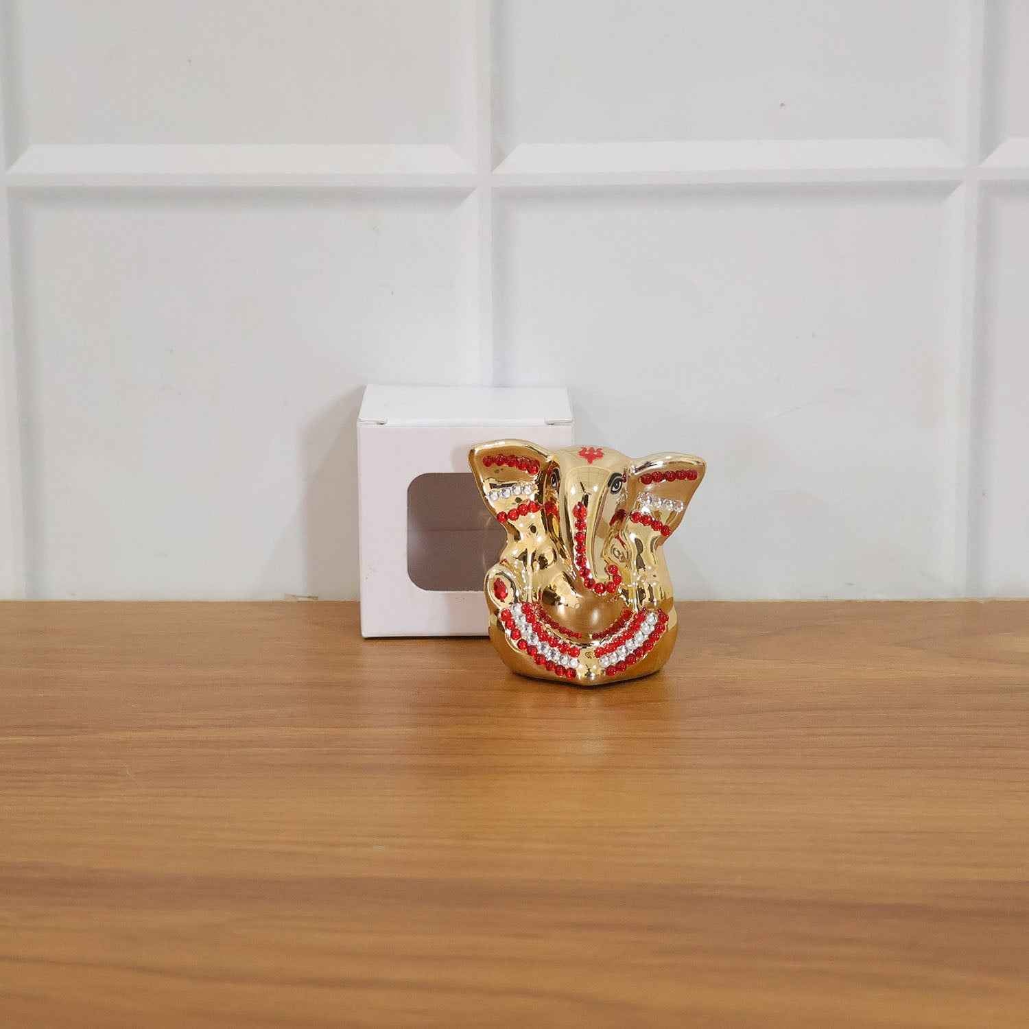 Golden Lord Ganesha Idol Decorative Showpiece (1 Pc)