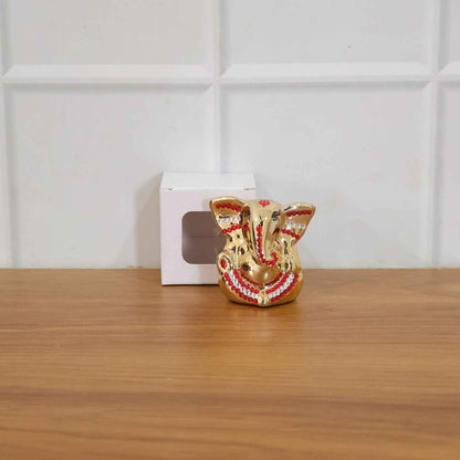 Golden Lord Ganesha Idol Decorative Showpiece (1 Pc)