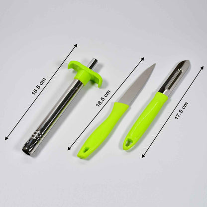 8135 Ganesh 3pc Lighter Cum Knife And Peeler.