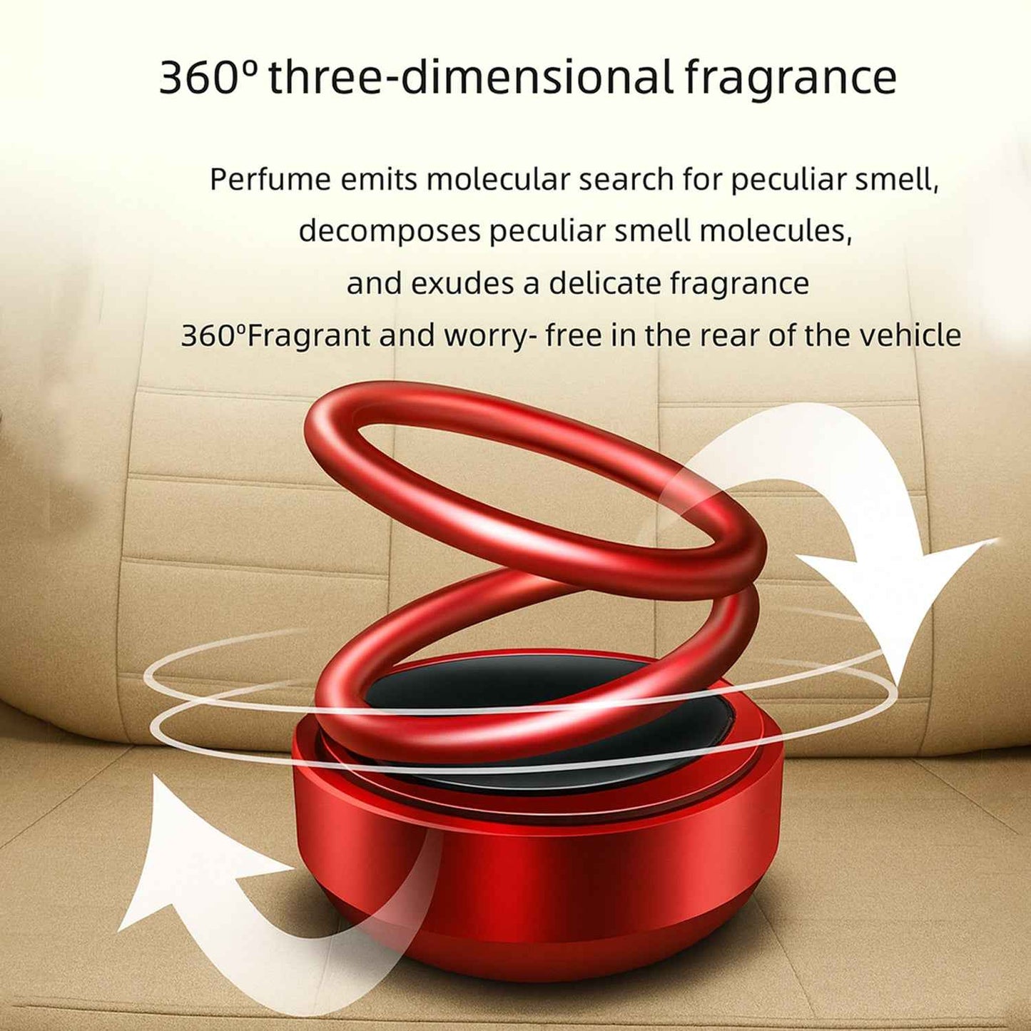 Small Solar Car Aroma Air Freshener (1 Pc)
