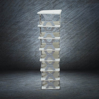 Smart Shoe Rack Shoes Stand Multifunctional Entryway Foldable  Collapsible Door Shoe Rack Free Standing Heavy Duty Plastic Shoe Shelf Storage Organizer Narrow Footwear Home (1 Pc 4 Layer 6 Layer 8 Layer) - Best Deals at BeSh Deals®