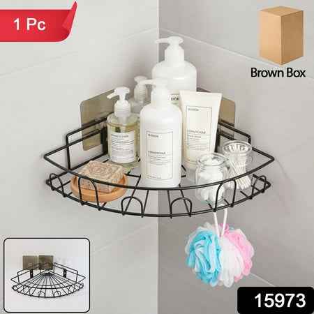Wall-mounted Corner Bathroom Storage Rack (1 Pc)