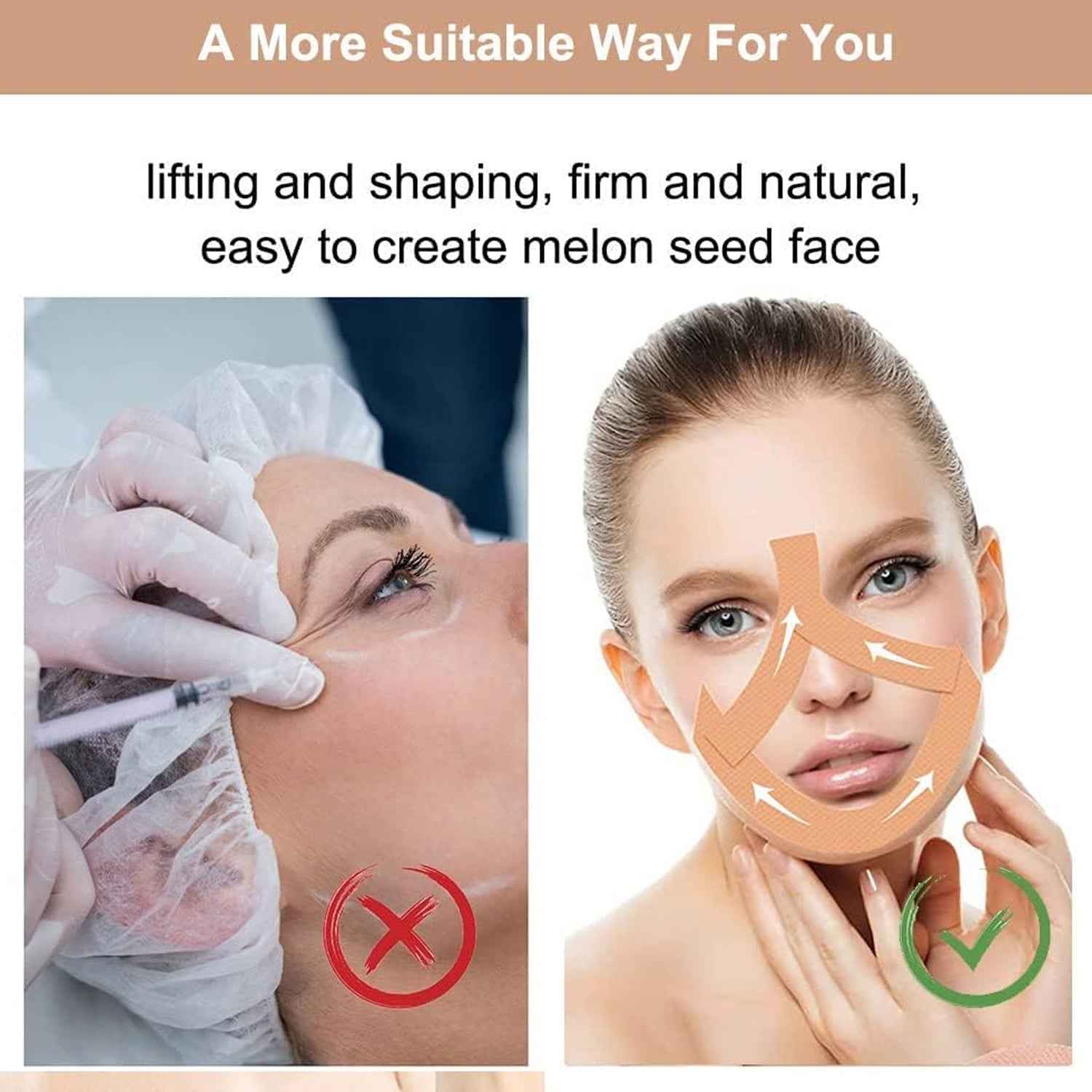 Face Lifting Tape Myofascial Face Tightening Tape 2.5 Cm X 5 M (1 Pc)