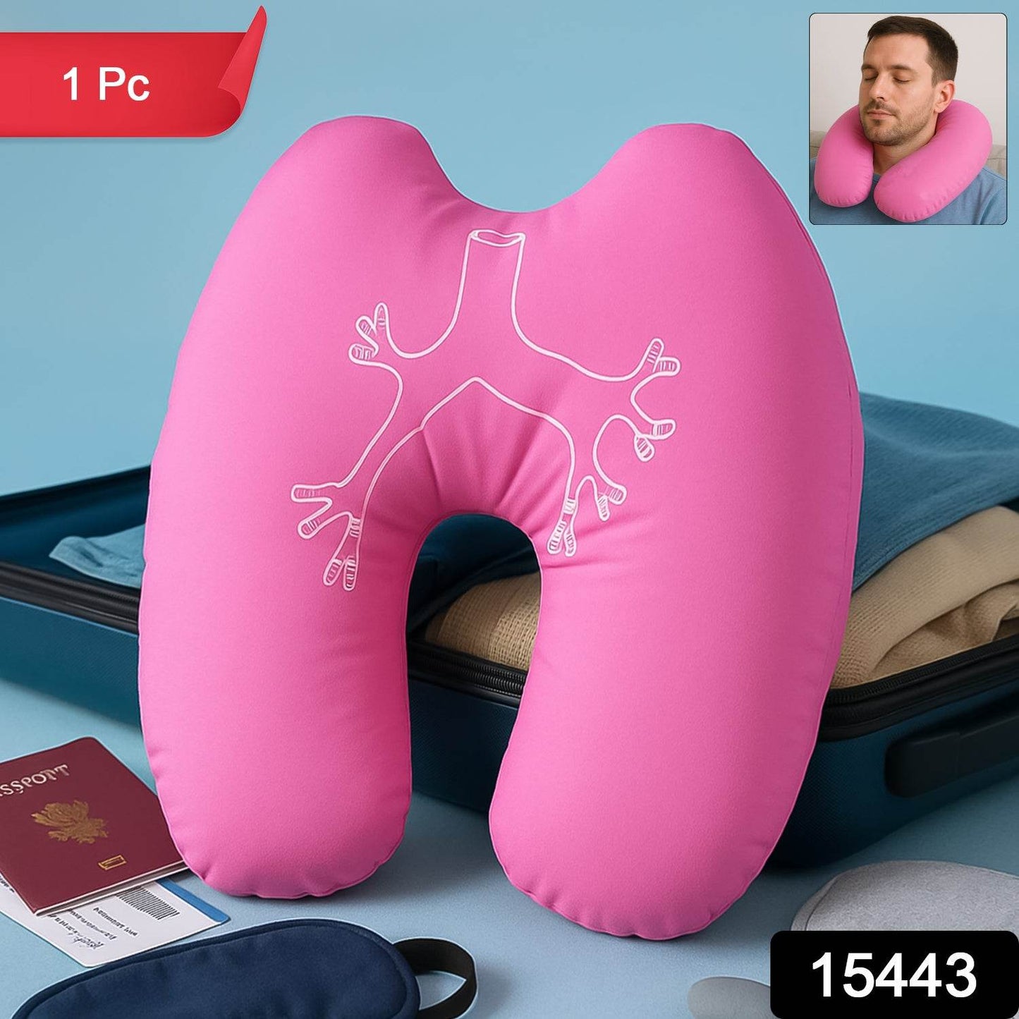 U-shape Neck Travel Pillow (1 Pc) - Best Deals at BeSh Deals®