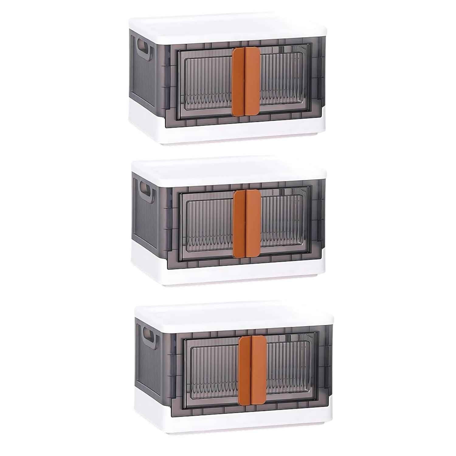 Plastic Folding Wardrobe Storage Organizer (3 Layer  1 Pc)
