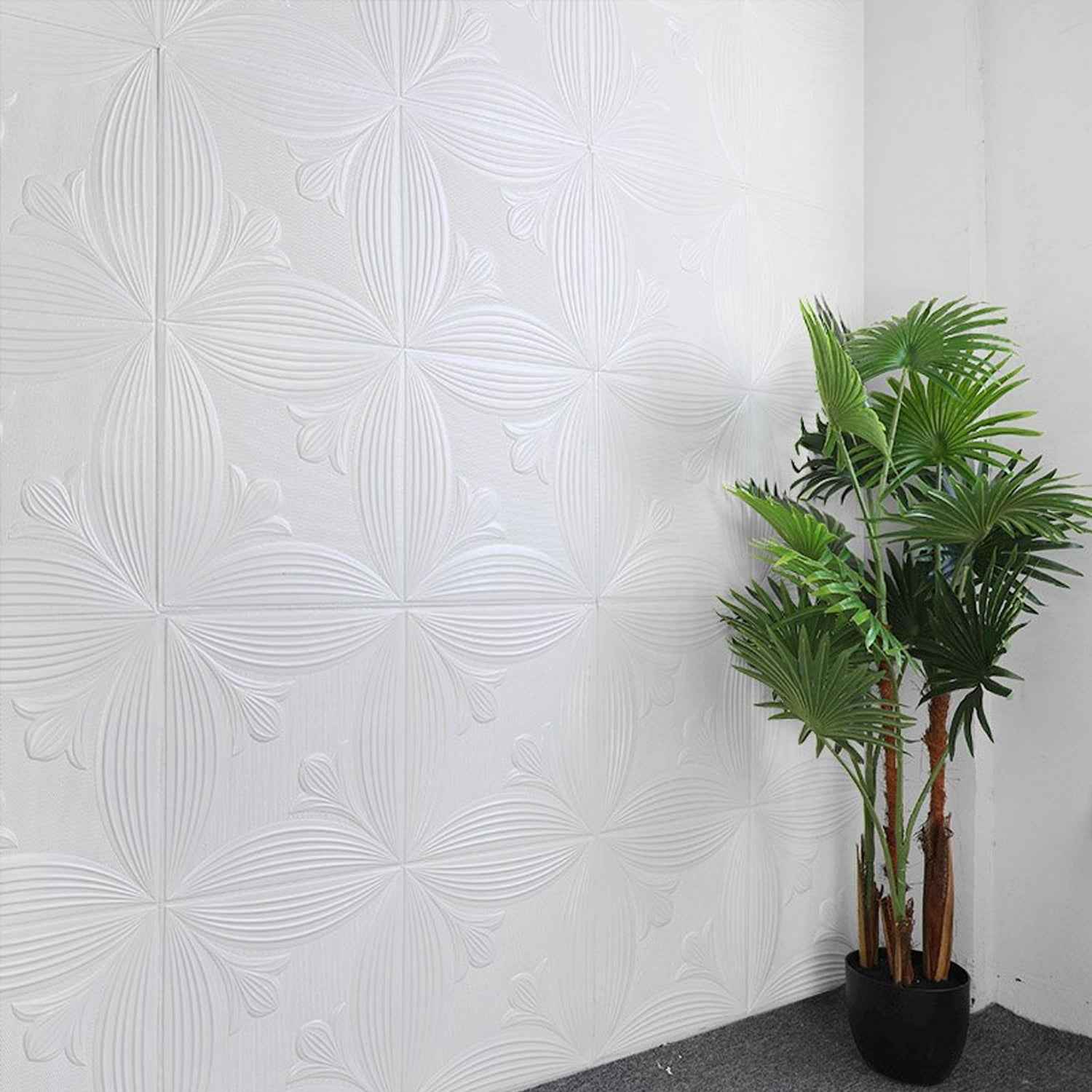 9276 Wallpaper 3d Foam Wallpaper Sticker Panels I Ceiling Wallpaper For Living Room Bedroom I Furniture Door I Foam Tiles (Square Design)