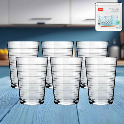 Apex Pyramid Ringo Plastic Glass  300ml Approx  Durable Crystal-clear Tumbler