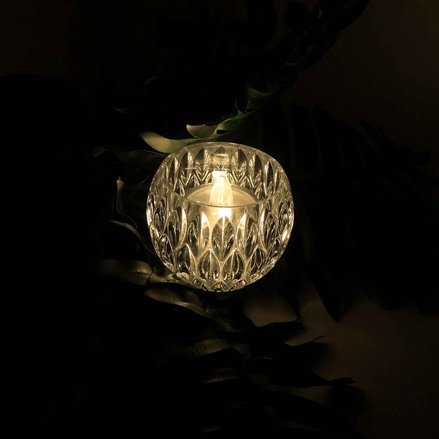 Set Of 12 Crystal Style Led Decorative Lamps  Candle