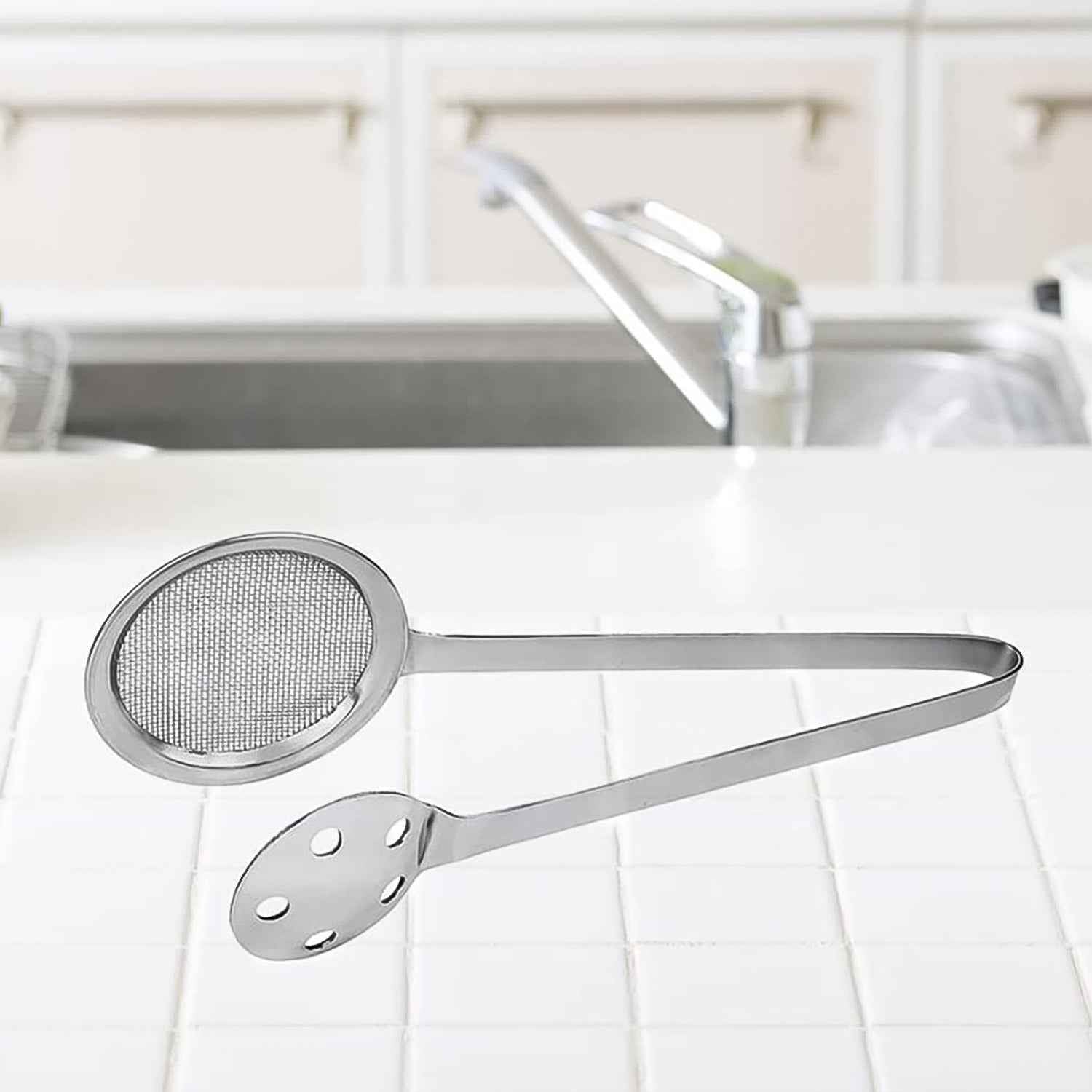Apex Stainless Steel Skimmer Serving Tong