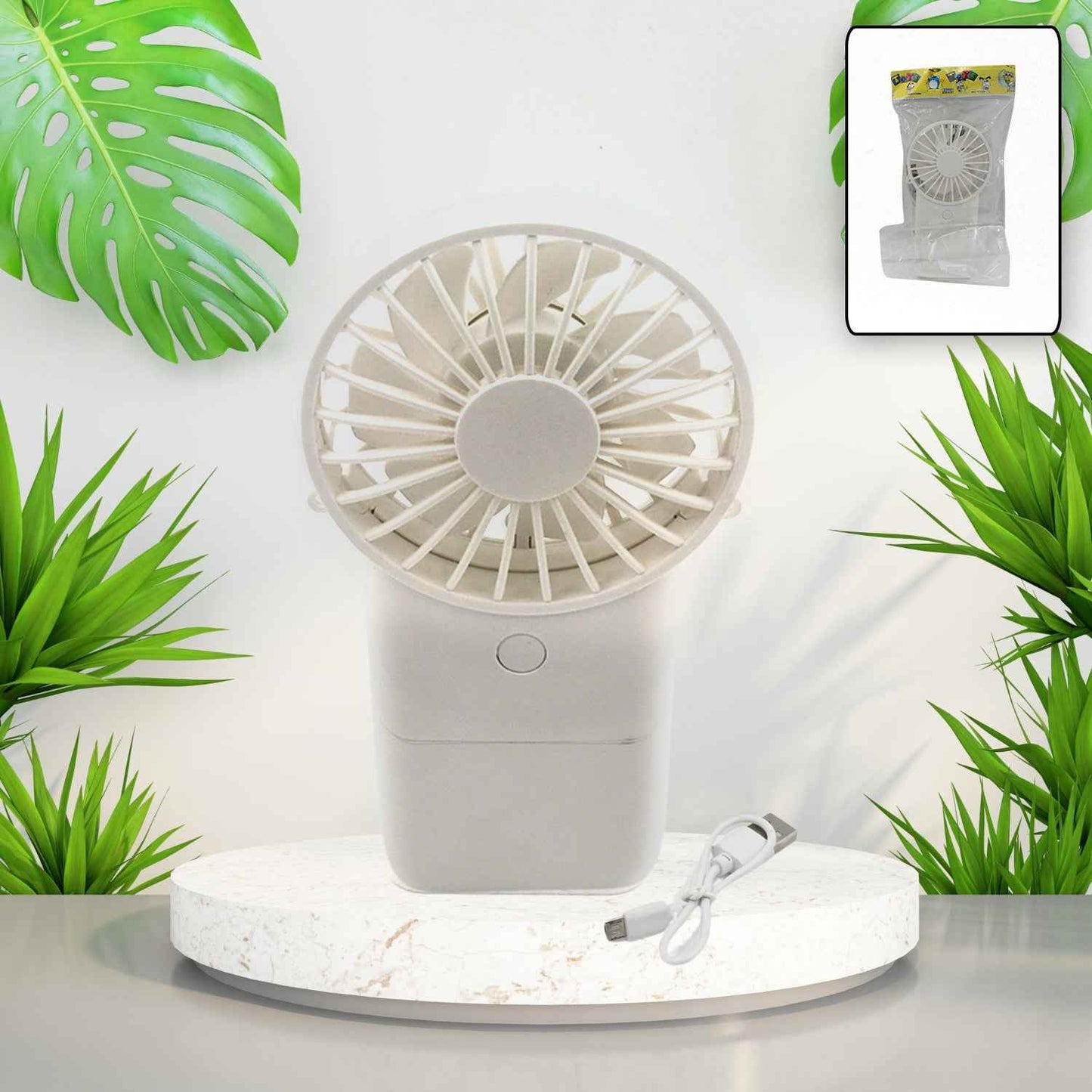 17730 Portable Small Electric Fan Handheld Fan With 3 Modes Usb Rechargeable Mini Student Handheld Class Personal Fan (1 Pc)
