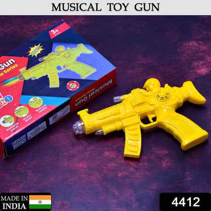 4412 Concept Musical Transparent Glow Gear Gun With Rainbow Light ( 1 Pcs )