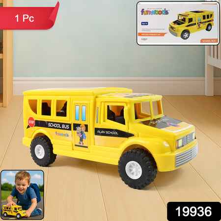 Funwoods Friction-powered School Bus Toy - (1 Pc)