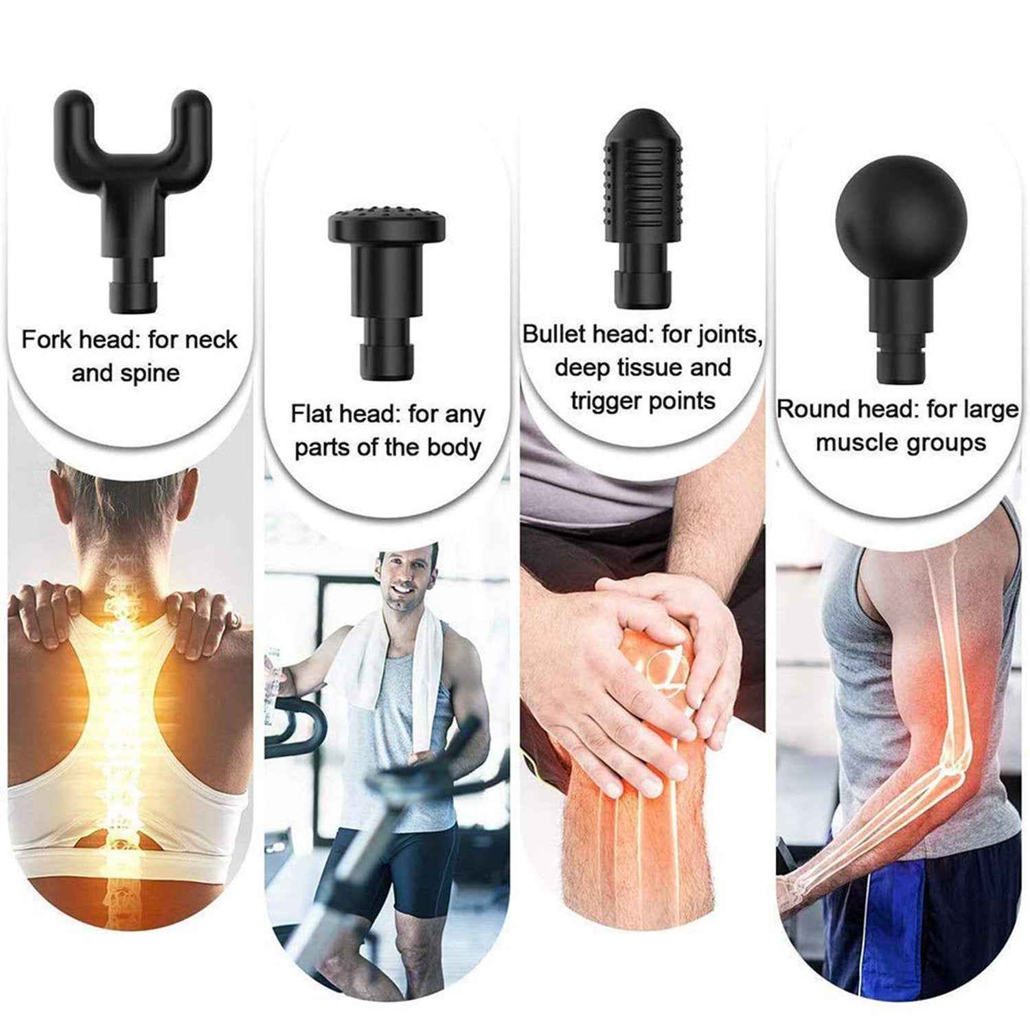 7390 Deep Tissue Percussion Body Massage Machine For Pain Relief