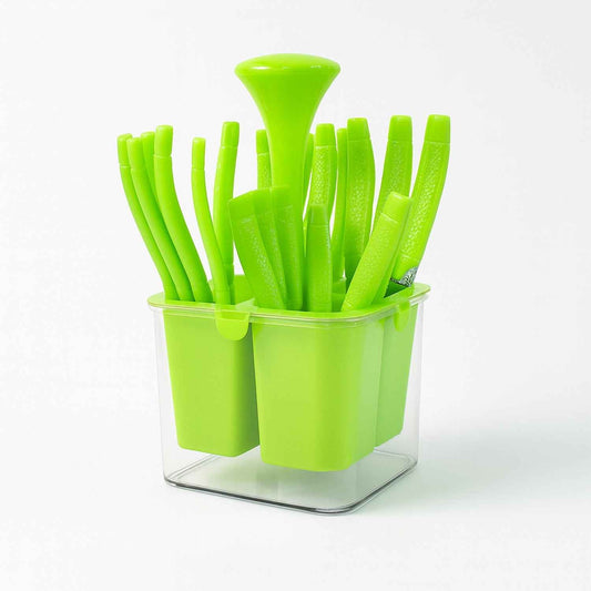 Supermom Premium Fancy Cutlery Set With Holder (24 Pc Set) - BeSh Deals®