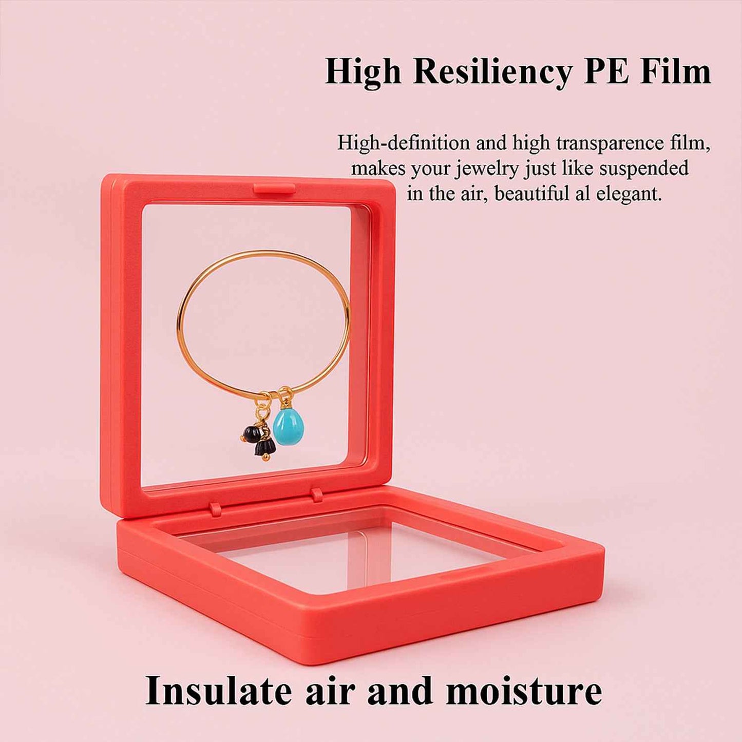 Transparent Jewellery Display Box (9x9 Cm  1 Pc)