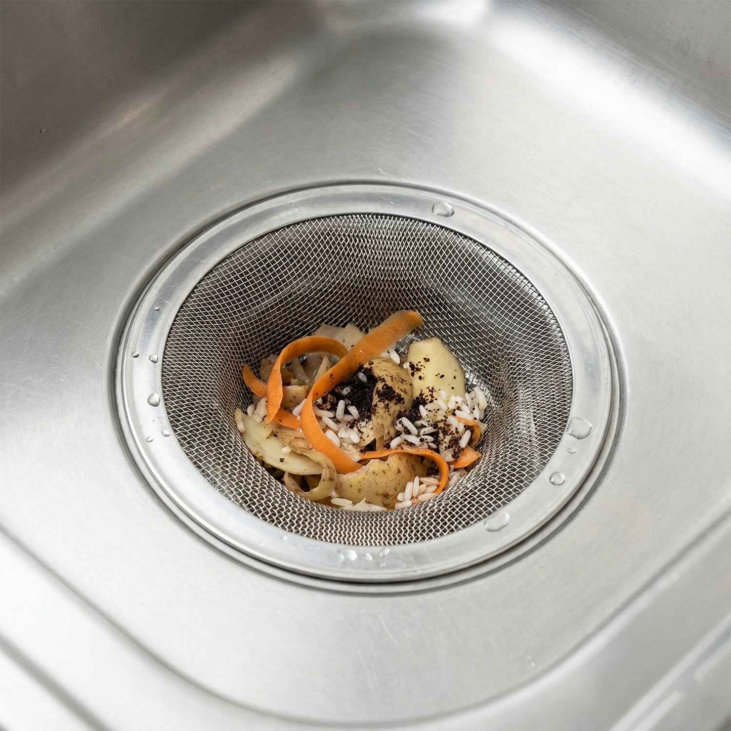 Stainless Steel Sink Drain Strainer Set (3 Pc)