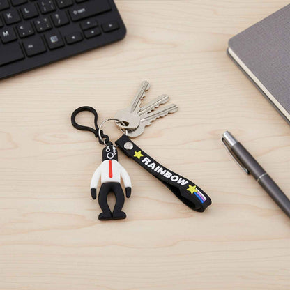 Stylish Cartoon Man Figure Keychain (1 Pc)