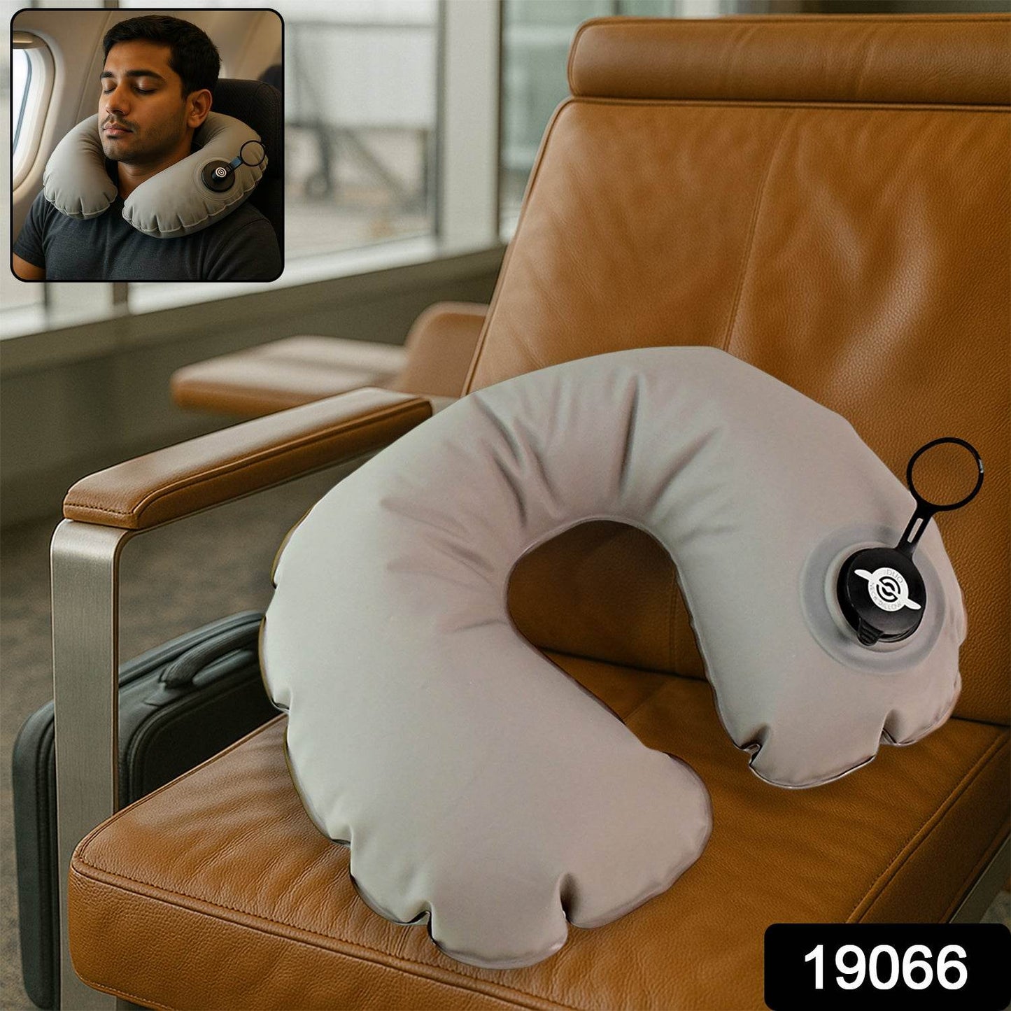 Premium Quality Inflatable Travel Neck Pillow (1 Pc) - Best Deals at BeSh Deals®