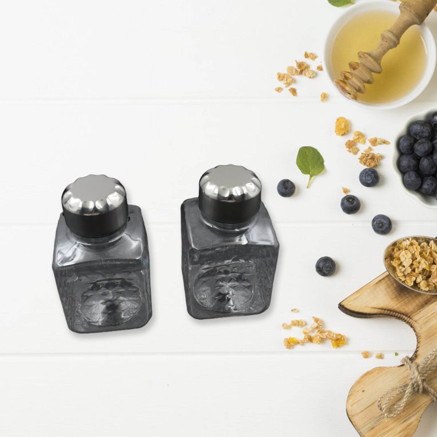 5503 All New Square 16 Bottle Design 360 Degree Revolving Spice Rack Container Condiment Pieces Set Square Small Container - Best Deals at BeSh Deals®