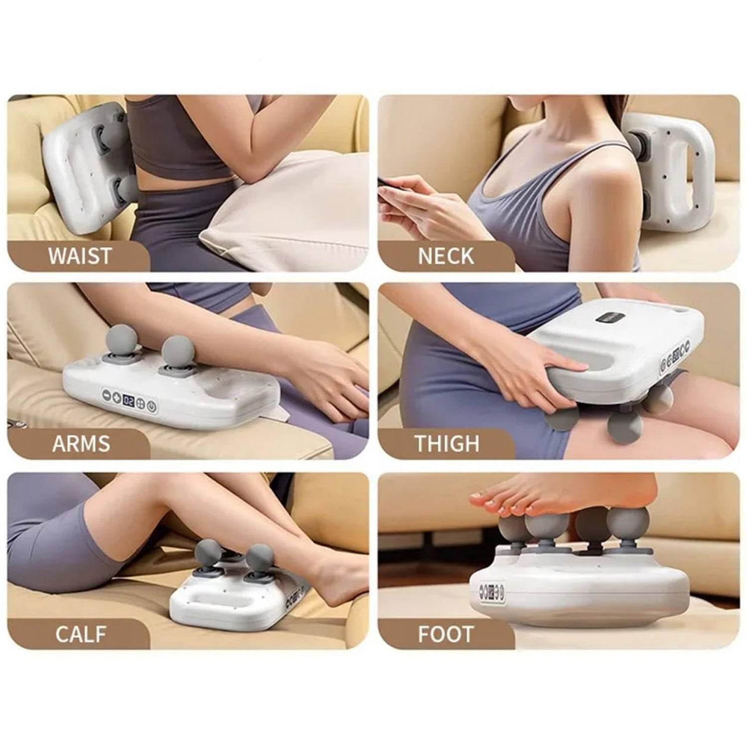 4 Heads Massage Gun Machine For Pain Relief - Best Deals at BeSh Deals®