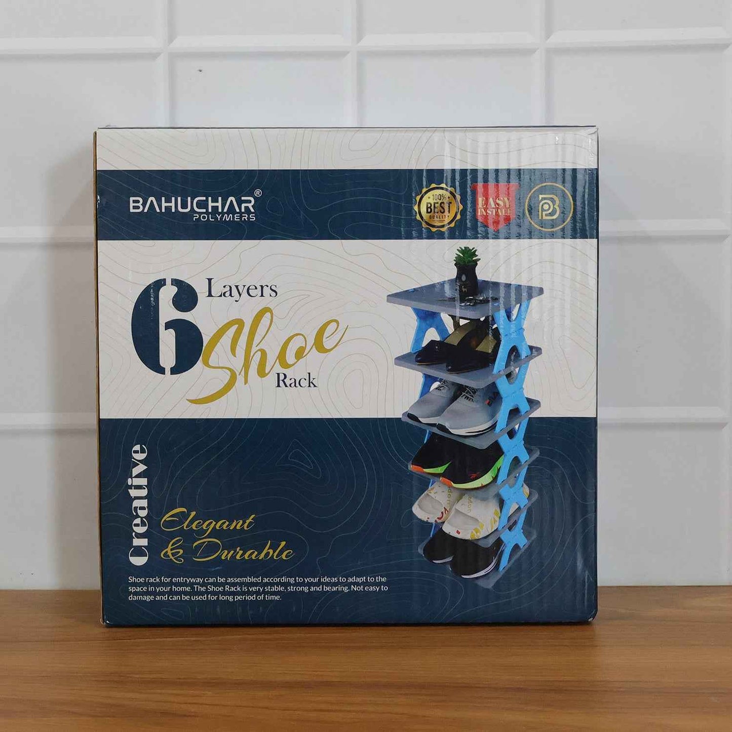6 Layer Rectangle Shoe Rack Stand
