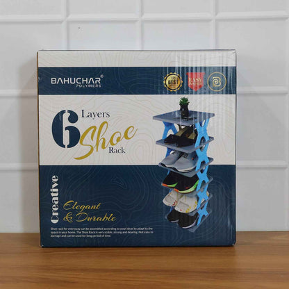 6 Layer Rectangle Shoe Rack Stand
