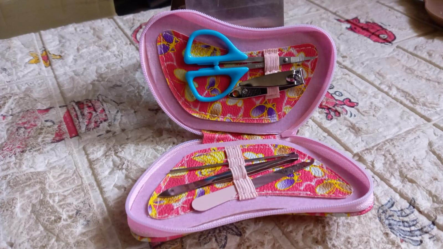 12605 5 In 1 Stainless Steel Professional Manicure Set Nail Cutter For Women Nail Scissors Luxury Grooming Kit. - Best Deals at BeSh Deals®