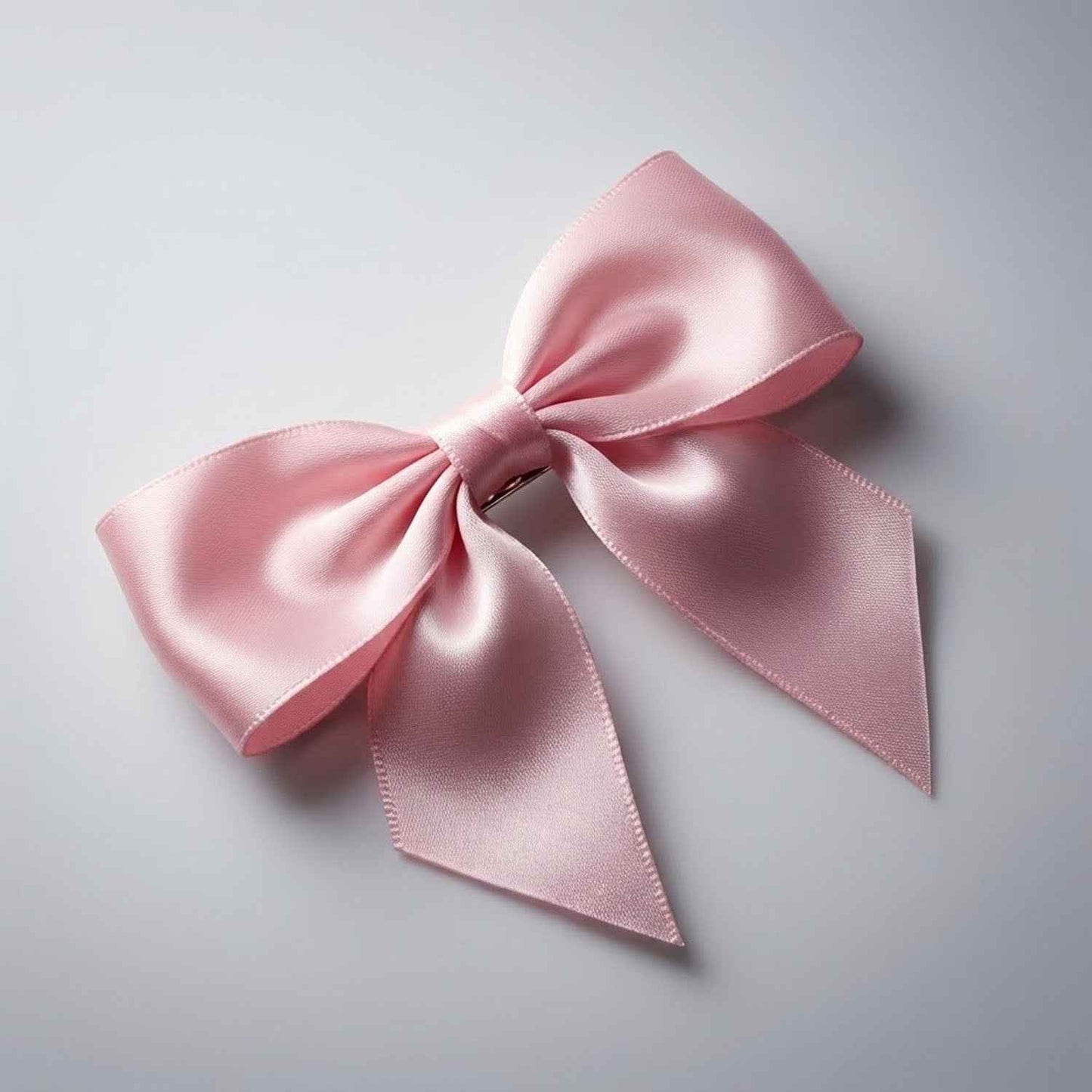 Elegant Satin Hair Bow Clip For Girls  Women (1 Pc)