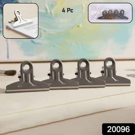 Heavy Duty Metal Paper Clamp Clips (4 Pc)