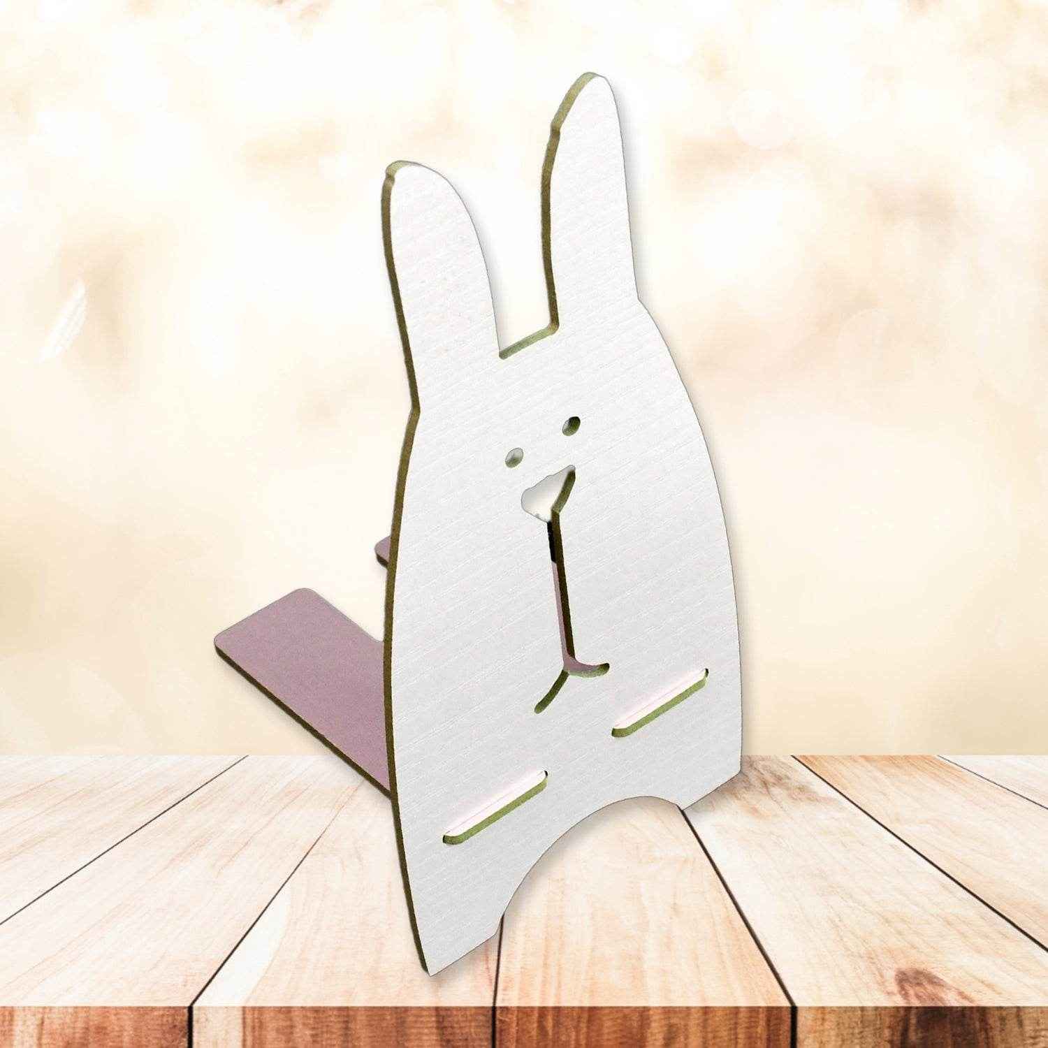 Wooden Cute Lovely Rabbit Design Mobile Stand (1 Pc) - Best Deals at BeSh Deals®