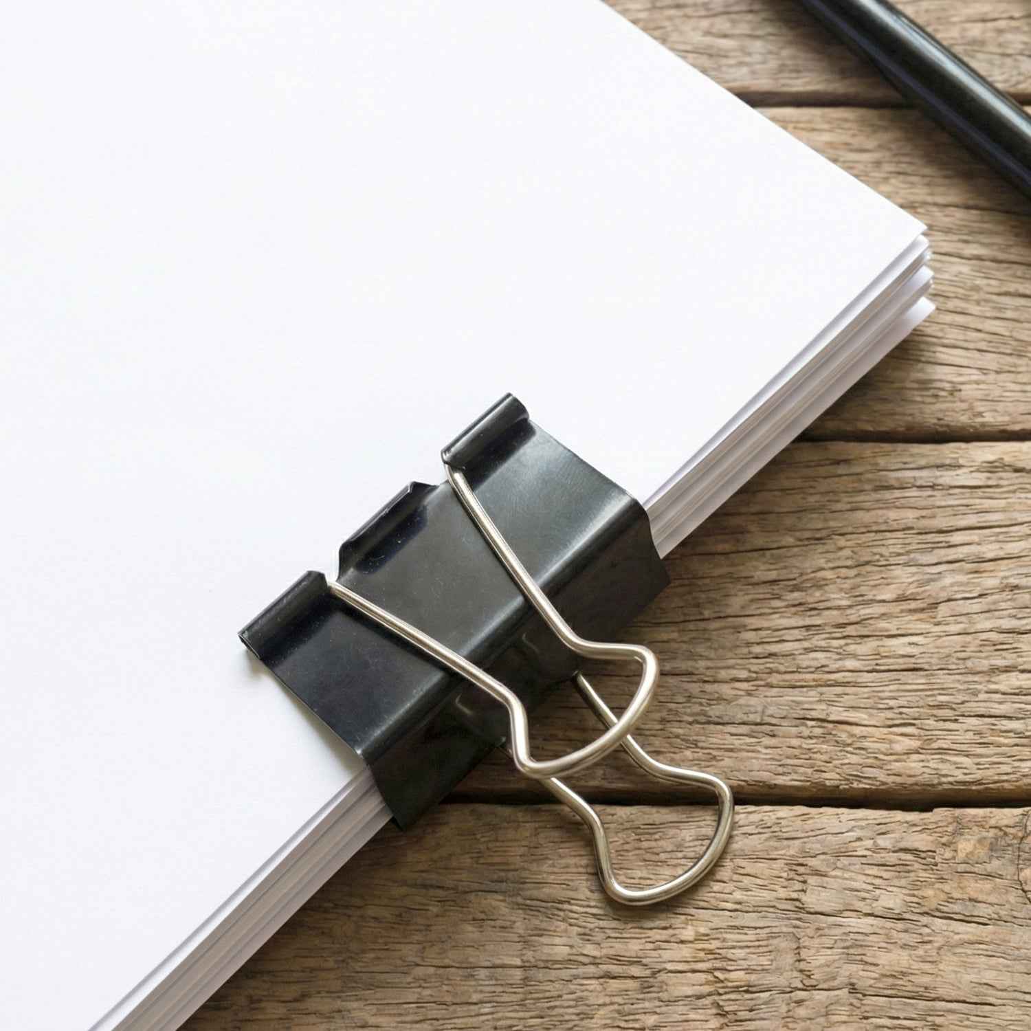 Extra Large Heavy-duty Black Binder Clips Set (41 Mm 12 Pc)