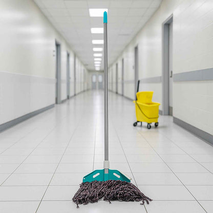 Premium Cotton Yarn Floor Cleaning Mop With Long Handle (1 Pc)