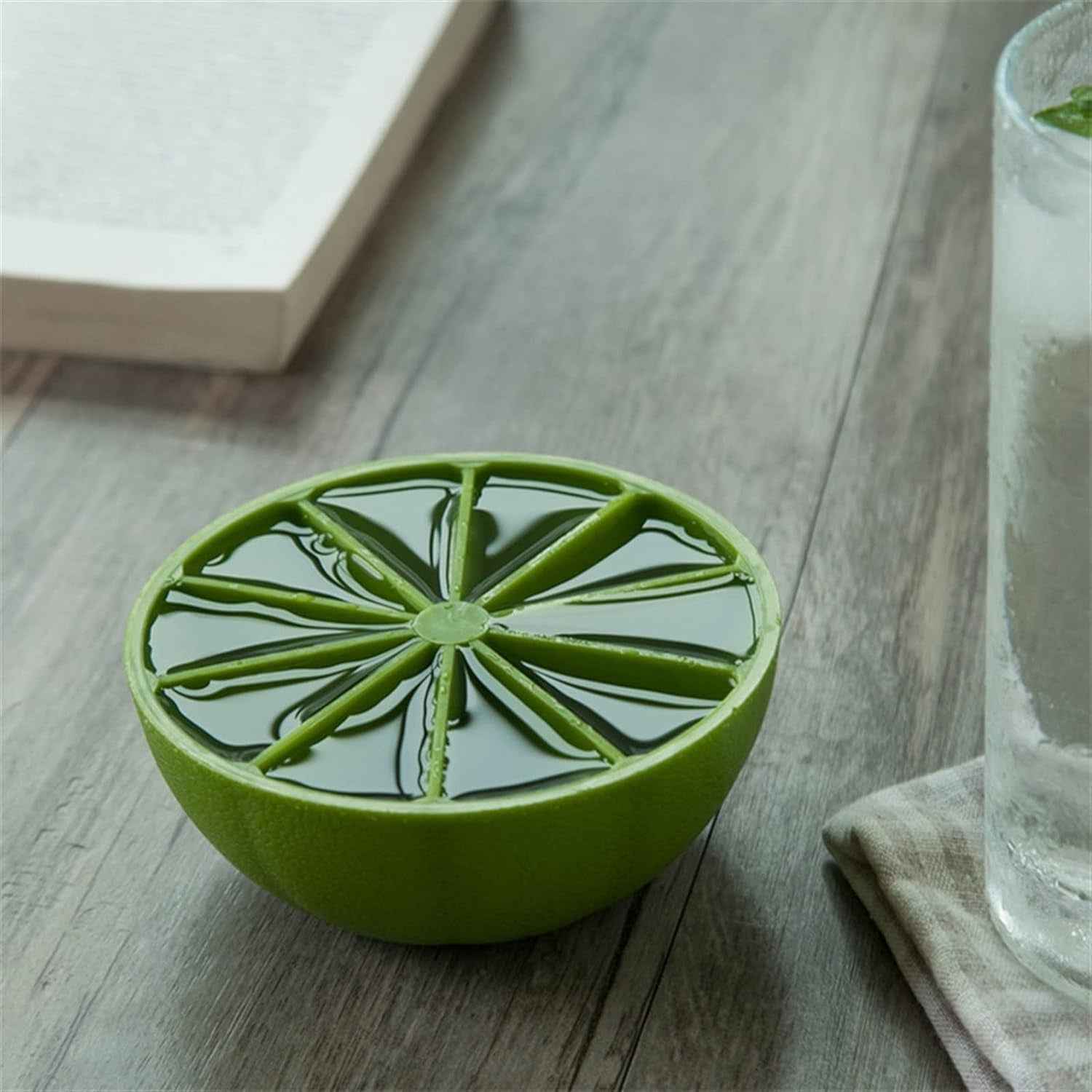 Lemon Shape Flexible Silicone Ice Cube Tray 8 Slot Round Ice Mold (1 Pc) - BeSh Deals®