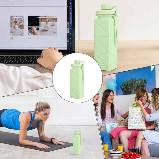 Premium Foldable Collapsible Water Bottle (1 Pc)
