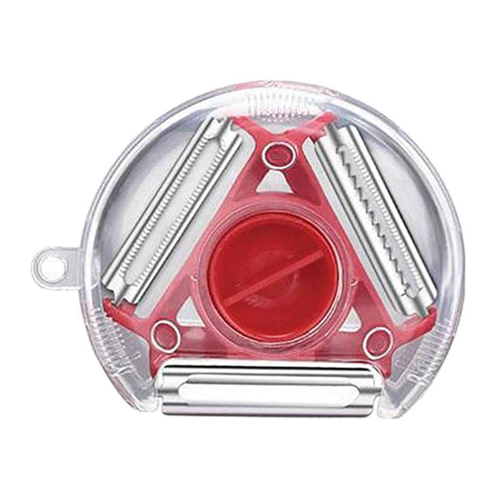 2937  3 In 1 Multi Function Three Use Rotary Hanging Round Planer Peeler And Cutter Vegetable Slicer Kitchen Tools Kitchen Gadgets