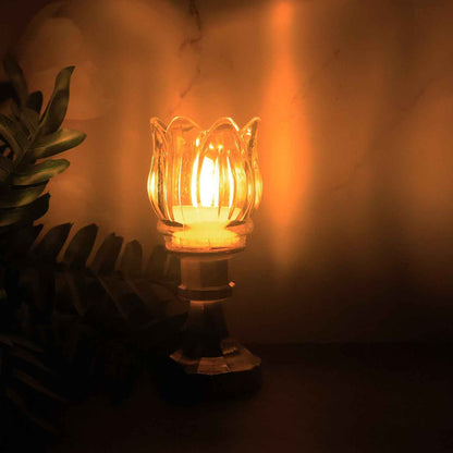 Premium Lotus Shaped Led Decorative Lamp With Stand