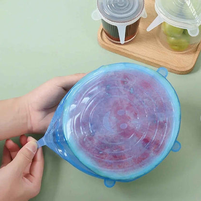 Reusable Silicone Stretch Lids 4 Piece Set