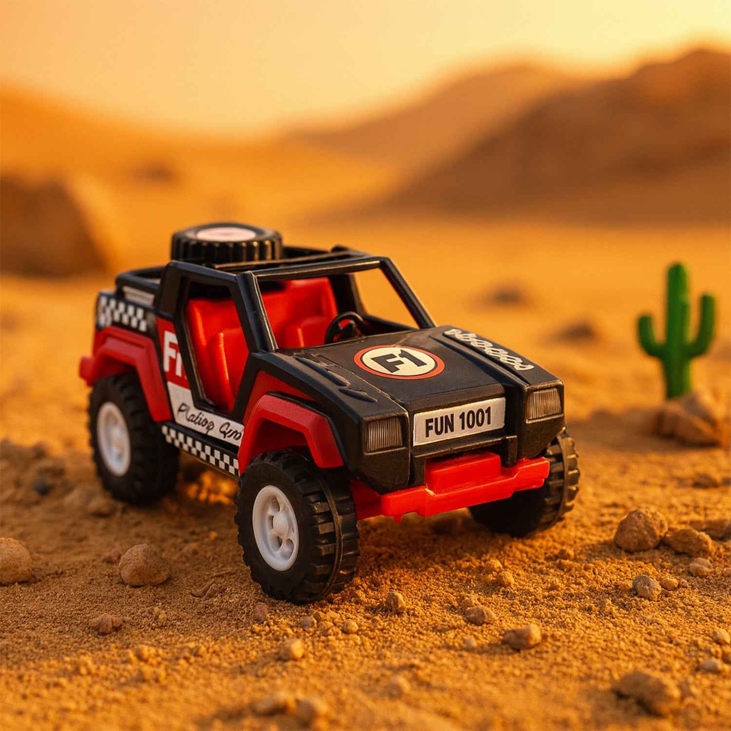 Funwoods Free-wheel Racing Jeep Toy Car - (1 Pc)