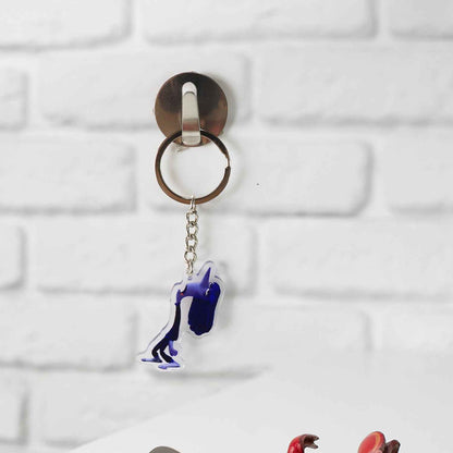 Cute Cartoon Character Acrylic Keychain (1 Pc)