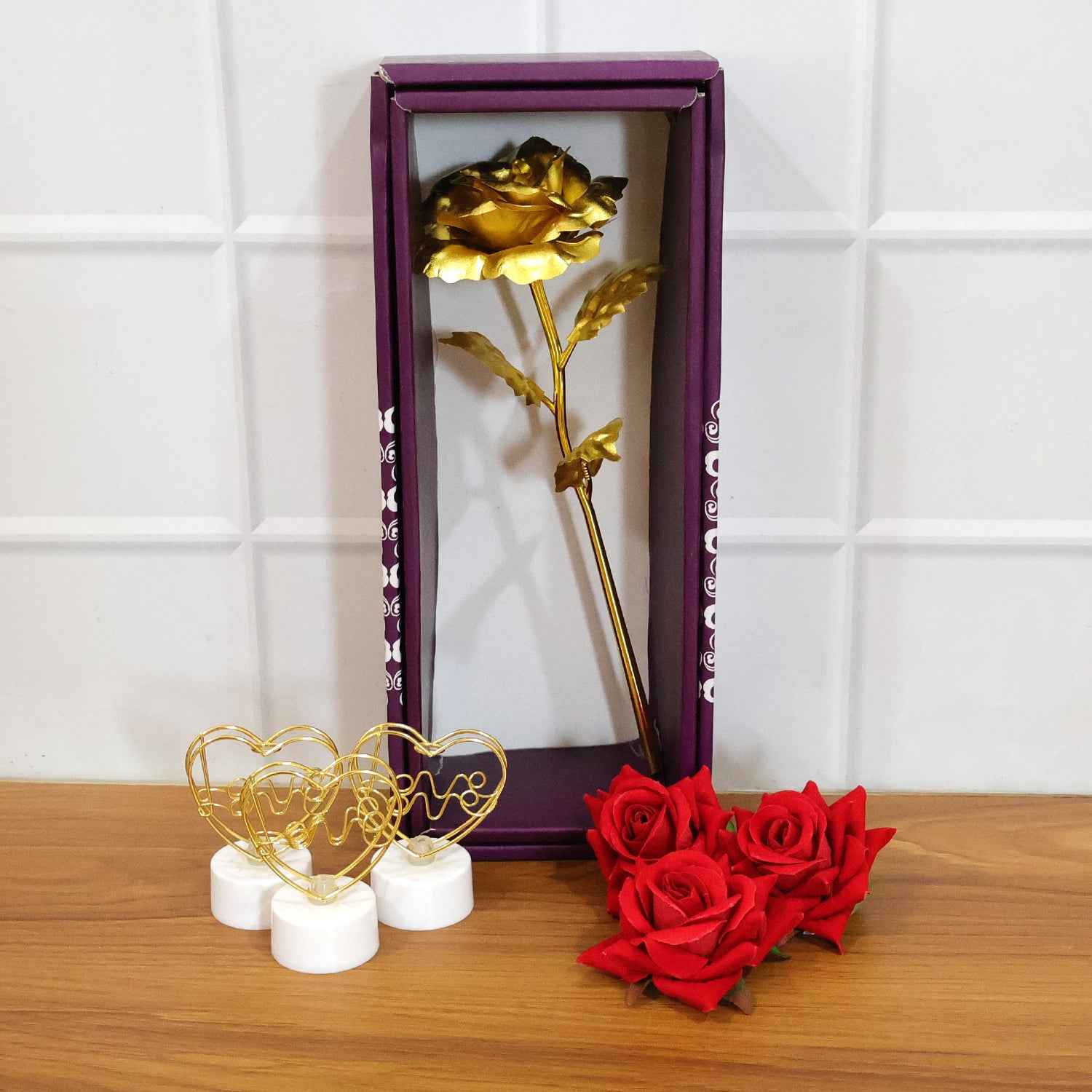Romantic Heart Love Table Decor Gift Set (1 Set)
