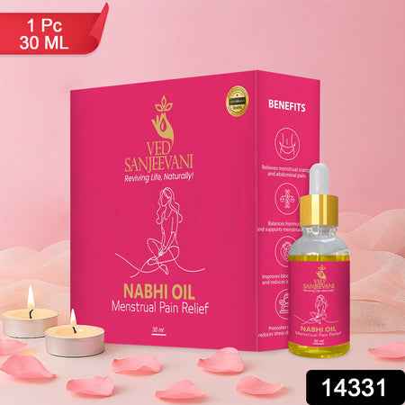 Ved Sanjeevani Nabhi Oil For Menstrual Pain Relief (30ml  1 Pc)