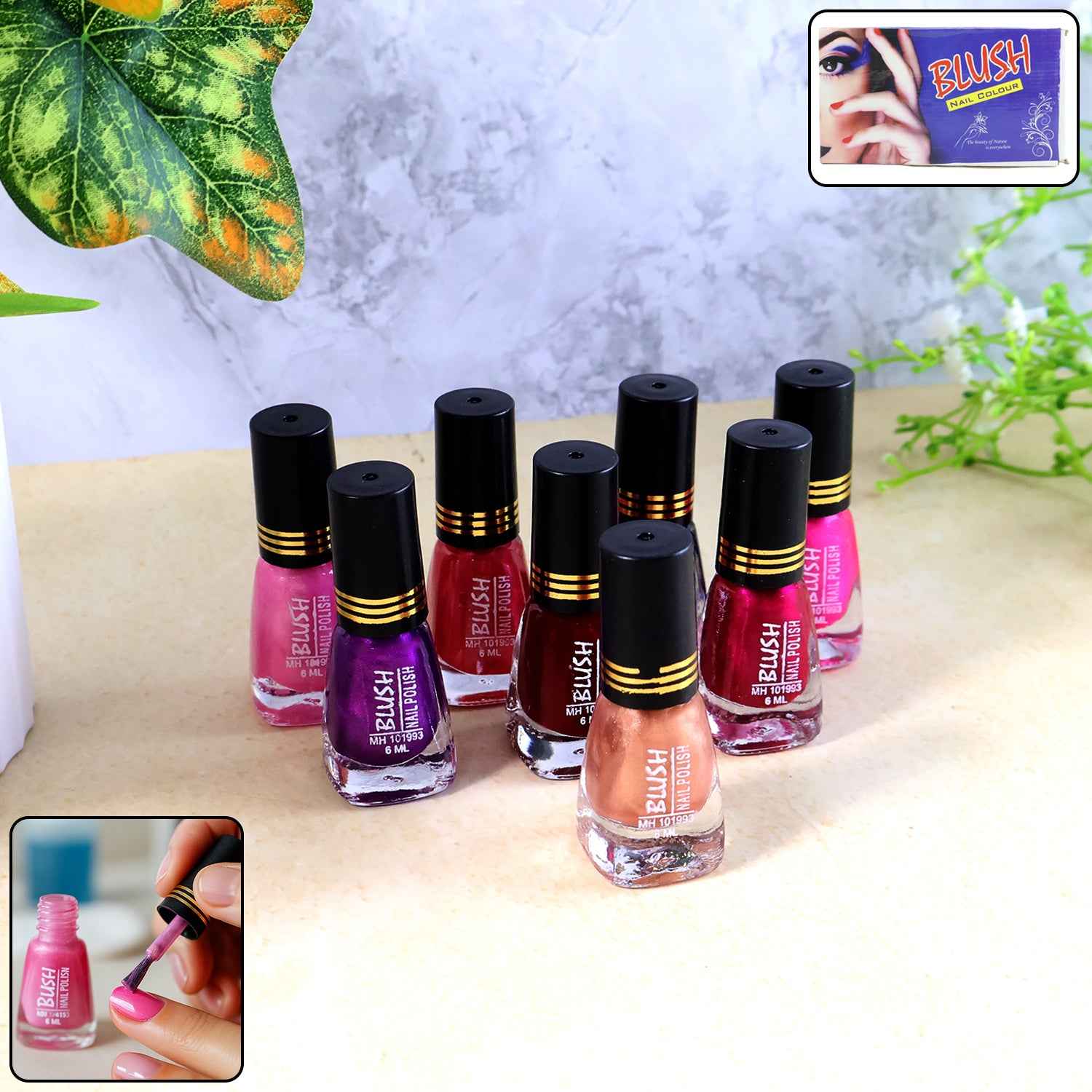 Blush Dark Mini Nail Polish (Mix Color 6 Ml 1 Pc) - BeSh Deals®