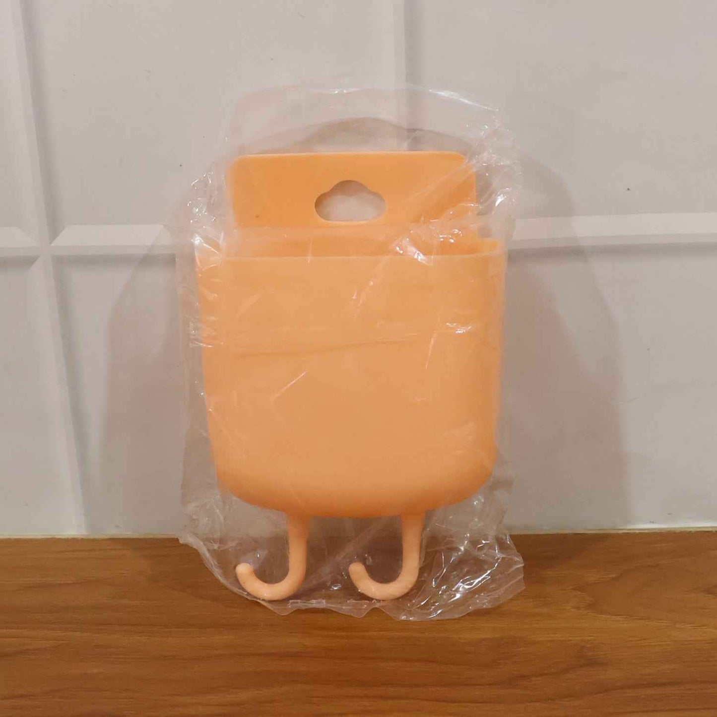 Multi-purpose Plastic Wall Mounted Mobile Charging Holder (1 Pc)